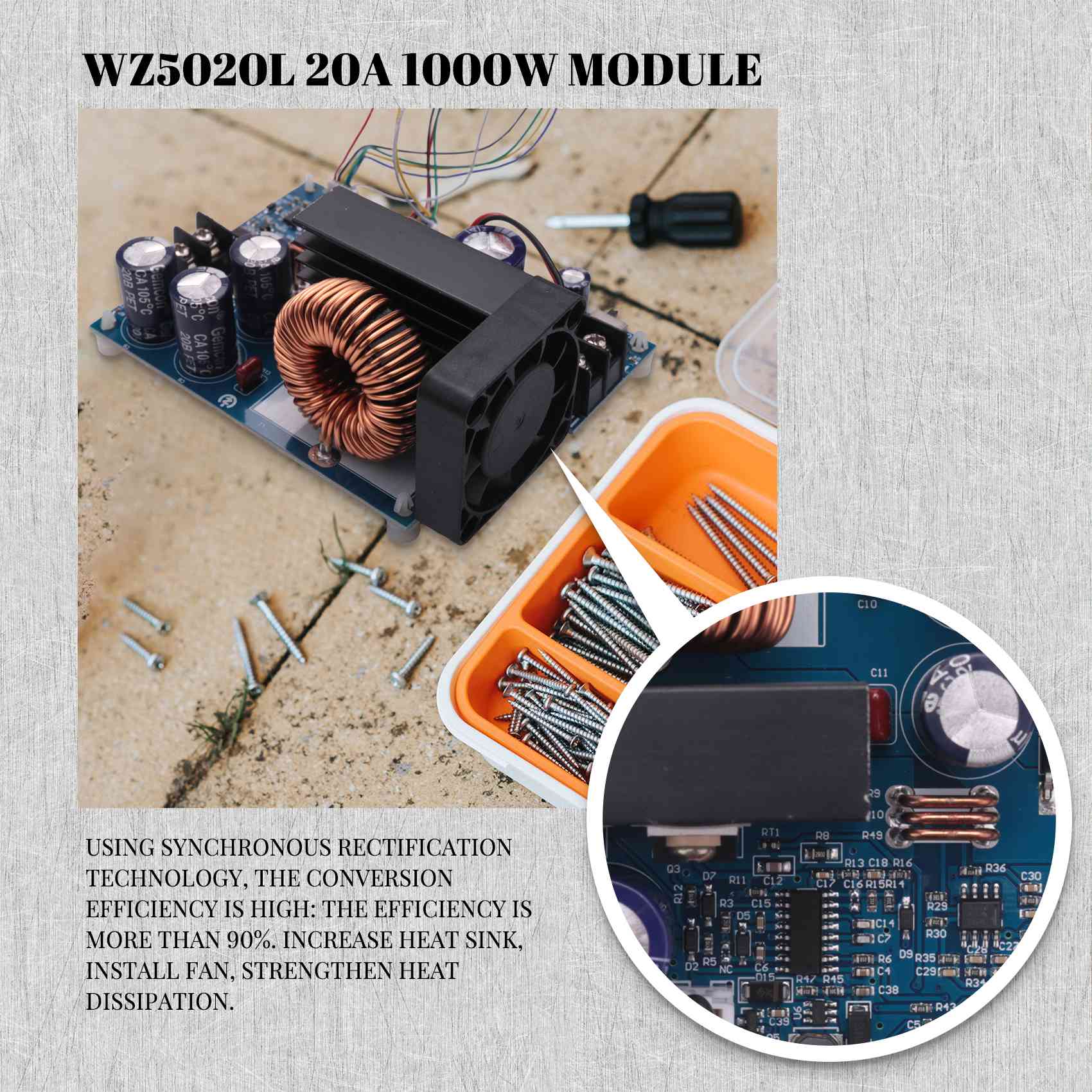 AC18(Guaranteed) WZ5020L 20A 1 - Step Down Dc Power Supply Module 1000W 评论和价格